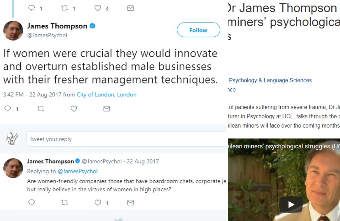 Here Are Five Shocking Sexist & Racist Tweets By UCL Professor Who Hosted Eugenics Conference