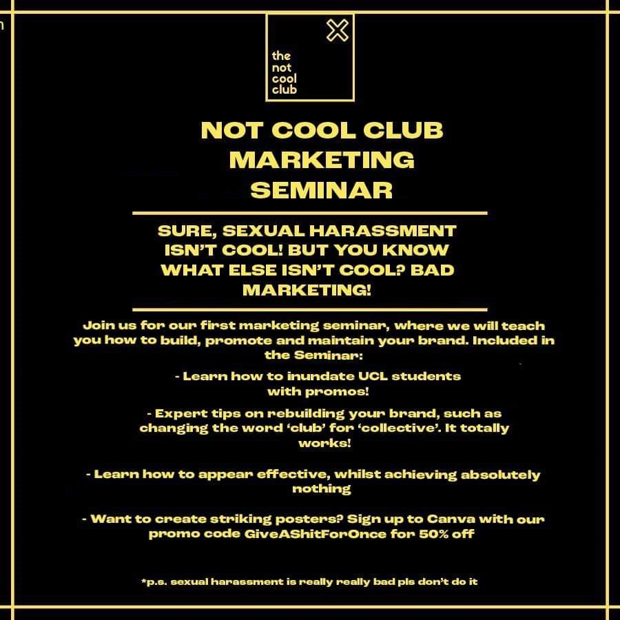 Lessons in Marketing – The Not Cool Club