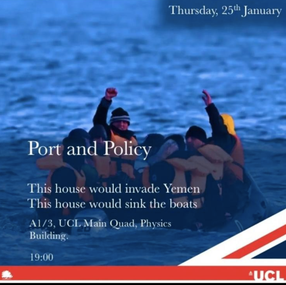 The Sun Shines on Small-Boat-Bashing UCL Tories