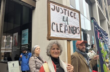 UCL cleaners’ strike in photographs